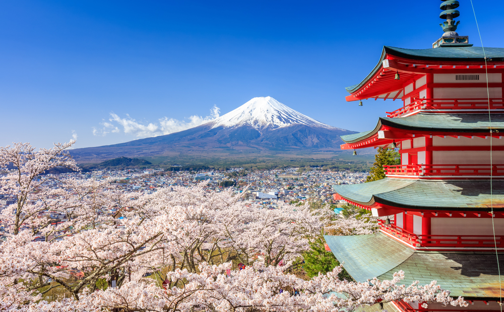 Monte Fuji, uno de los atractivos de Japón