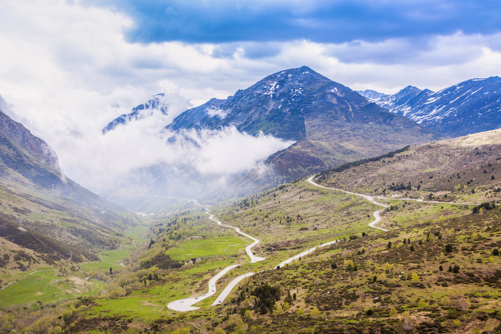 Tiempo en Andorra la Vella, vista en primavera