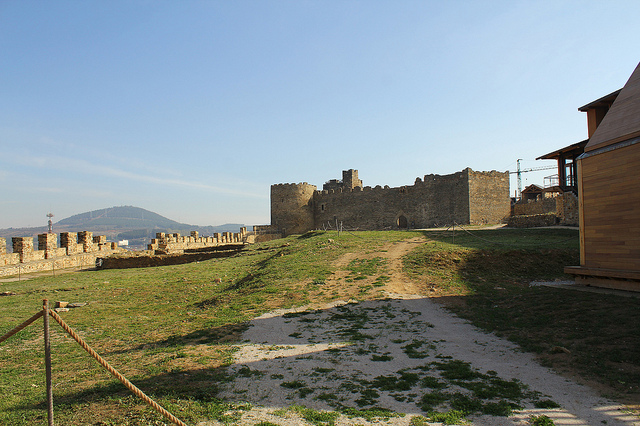 Patio del castillo de Ponferrada