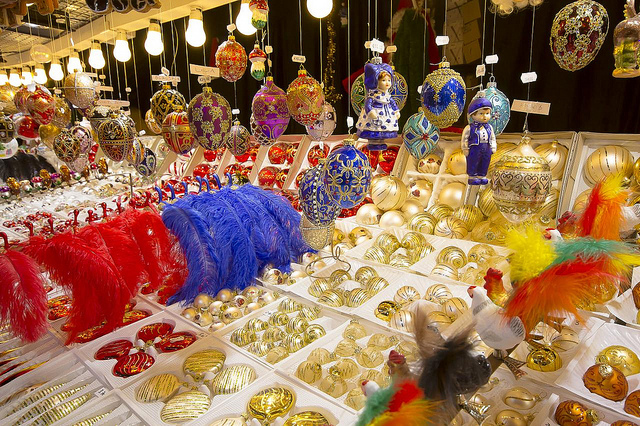 Puestos delmercado navideño de Estrasburgo