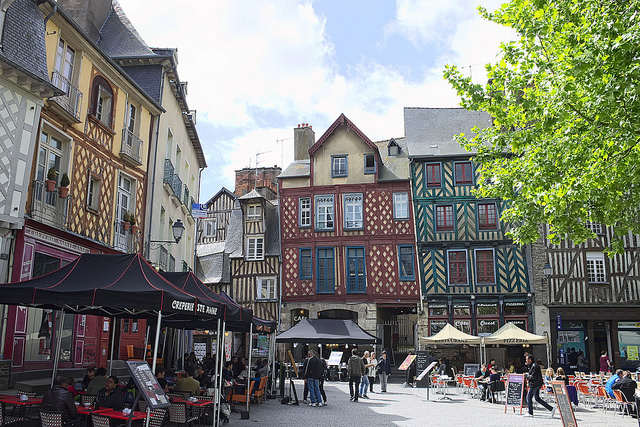 Mapa de Francia: Rennes.
