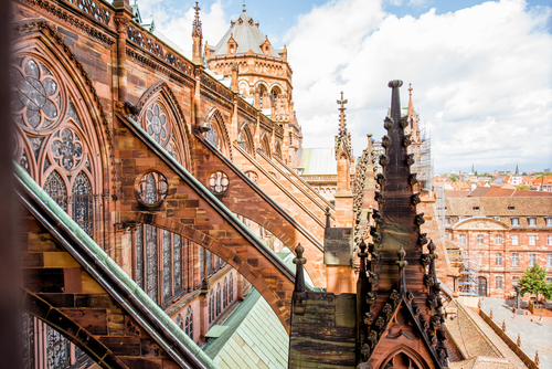 TEjados de la catedral de Estrasburgo