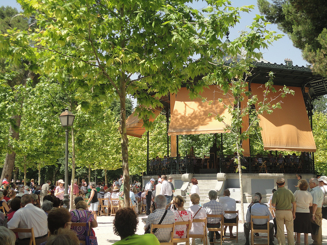 Templete de Música en El Retiro de Madrid