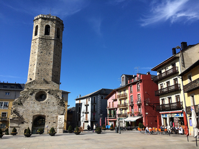 Torre del campanario de Puigcerdá