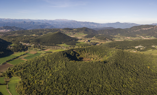 Vista aérea e La Garrotxa