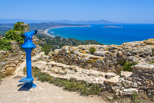 Vista desde el castillo de Begur