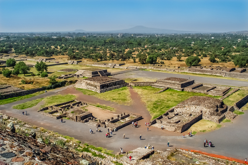 Vista aérea, cómo llegar a e Teotihuacán