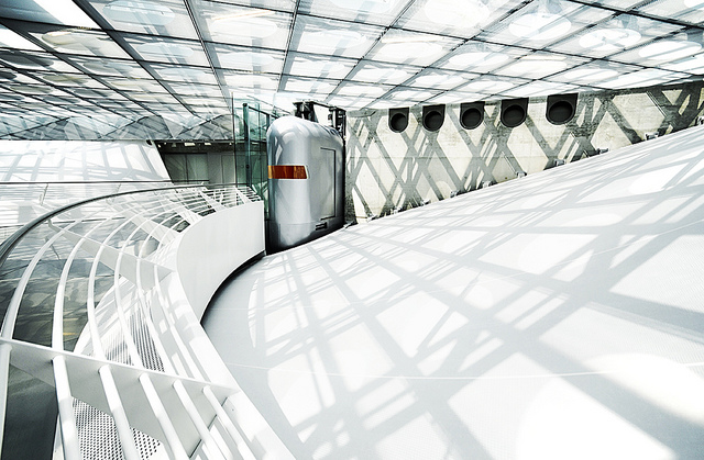 Ascensores del Museo Mercedes de Stuttgart