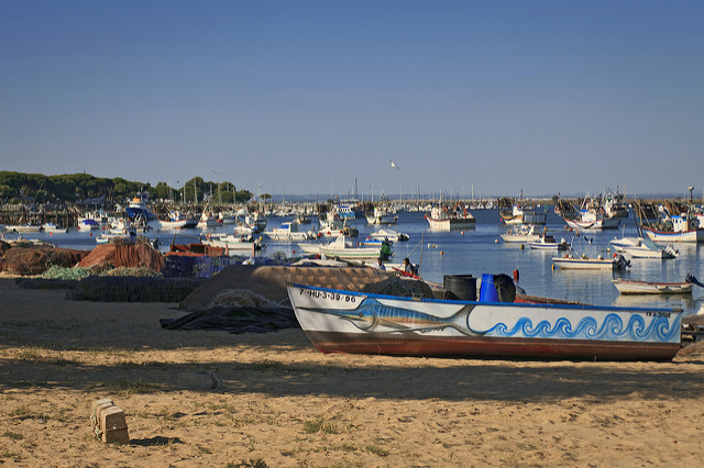 Barcos en Punta Umbría
