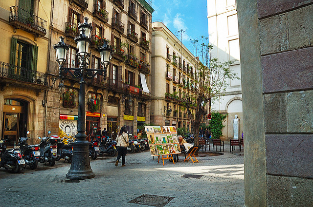 Calle del barrio de Born en Barcelona