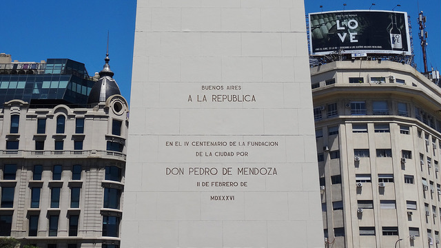 Base del Obelisco de Buenos Aires