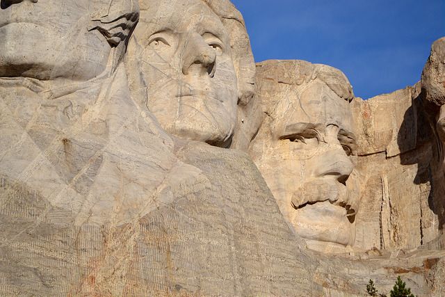 Roosvelt y Jefferson en Monte Rushmore