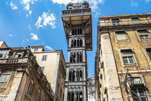 Elevador de Santa Justa en Lisboa