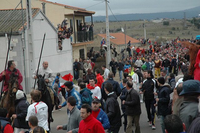 Encierro en el Carnaval de Ciudad Rodrigo
