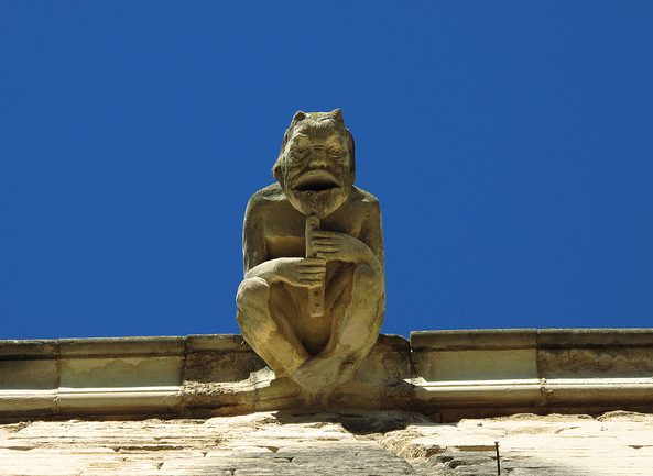 Gárgola en la Seu Vella de Lleida