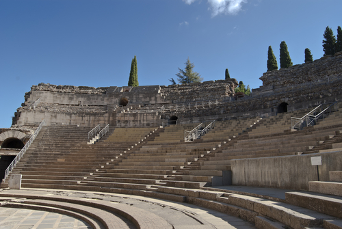 Graderío del Teatro romano de Mérida