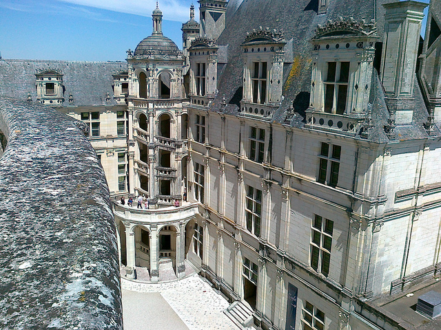 Interior del castillo de Chambord