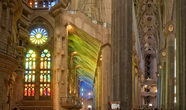 Interior de la Sagrada Familia