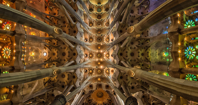 Interior de la Sagrada Familia