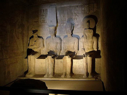 Interior del templo principal de Abu Simbell