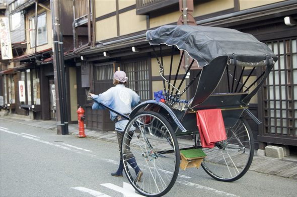 Jinrikisha en Japón