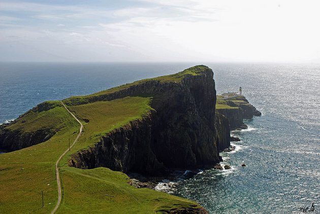 Neist Point en la isla Sky en Escocia