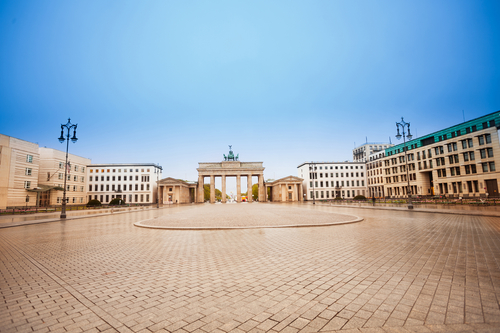 PAriser Platz cerca de la Puerta de Brandenburgo