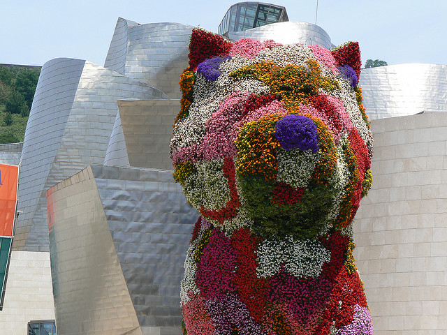 Puppy en el Museo Guggenheim de Bilbao