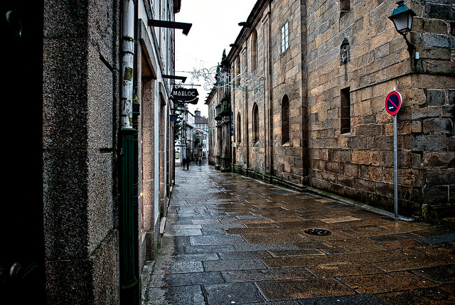 Rúa do Franco, en Santiago de Compostela