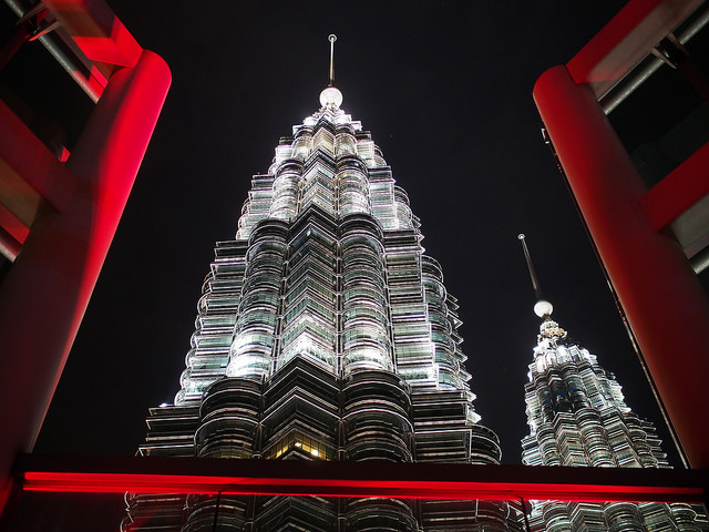 Vista de la Torres Petronas desde Marini's on 57