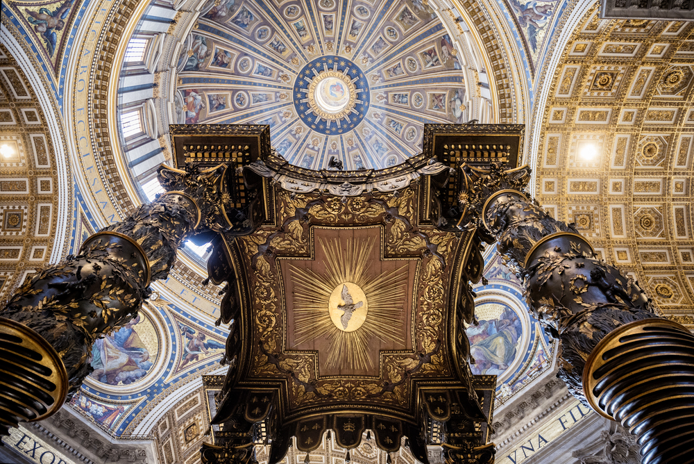 Baldaquino en San Pedro del Vaticano
