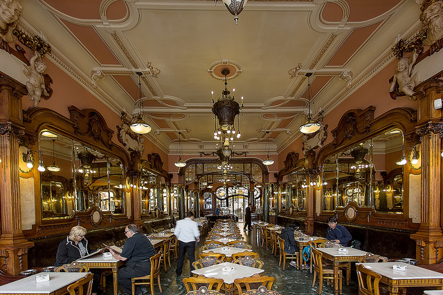 Café Majestic en Oporto