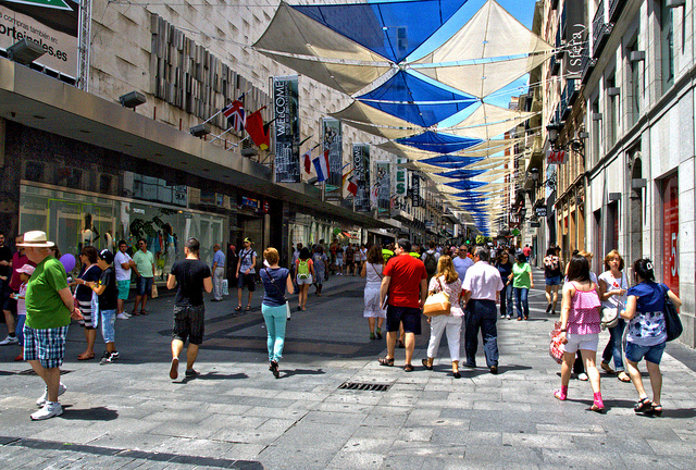 Calle Preciados en Madrid