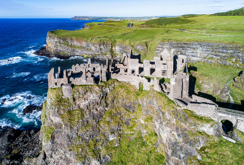 Castillo de Dunluce en Irlanda del Norte