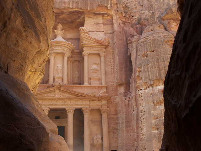 Desfiladero de entrada a Petra