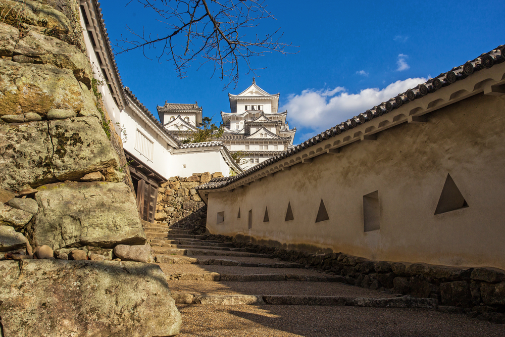 Acceso al castillo de Himeji