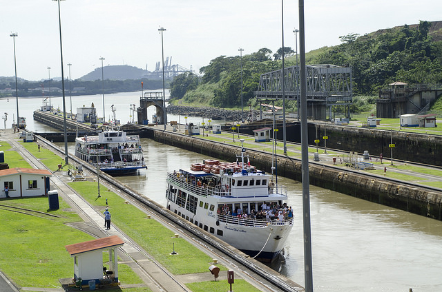 Esclusas de Miraflores en el Canal de Panamá