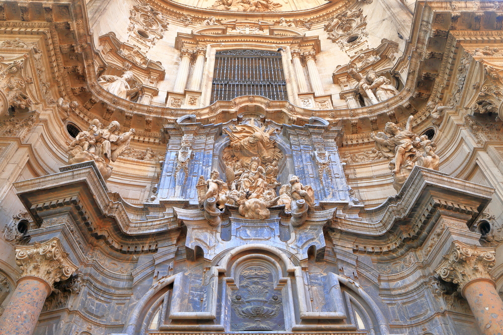 Fachada de la catedral de Murcia