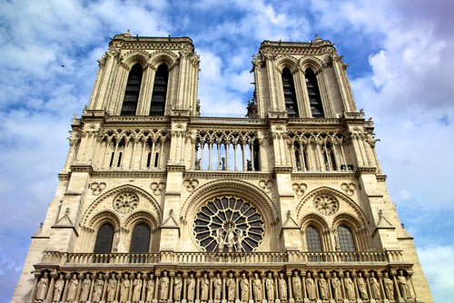 Fachada de Notre Dame de París