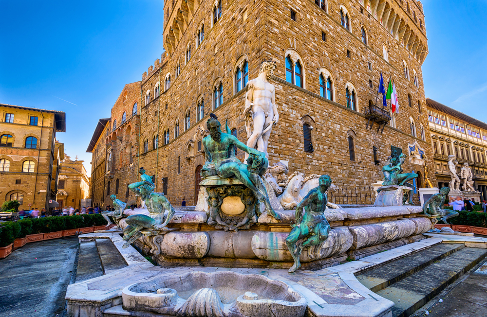 Fuente de Neptuno en Florencia