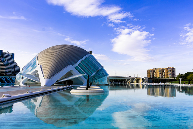 Hemisfèric en la Ciudad de las Artes y las Ciencias de Valencia