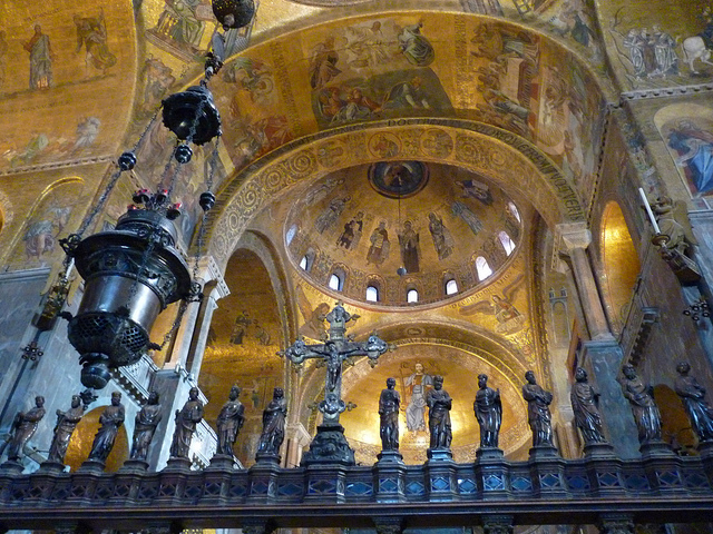Interior de la basílica de San Marcos de Venecia