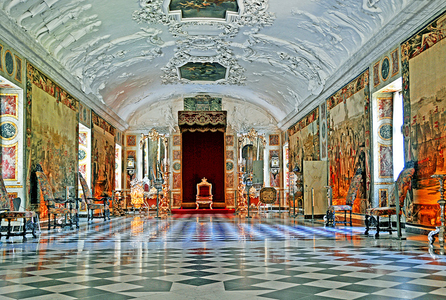 Interior del castillo de Rosenborg