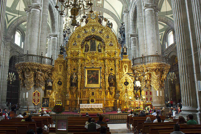 Interior de la catedral de México