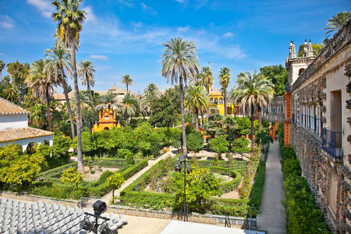 Planes románticos: jardín del Alcázar de Sevilla