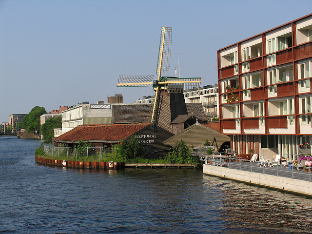 Molino de viento en Ámsterdam