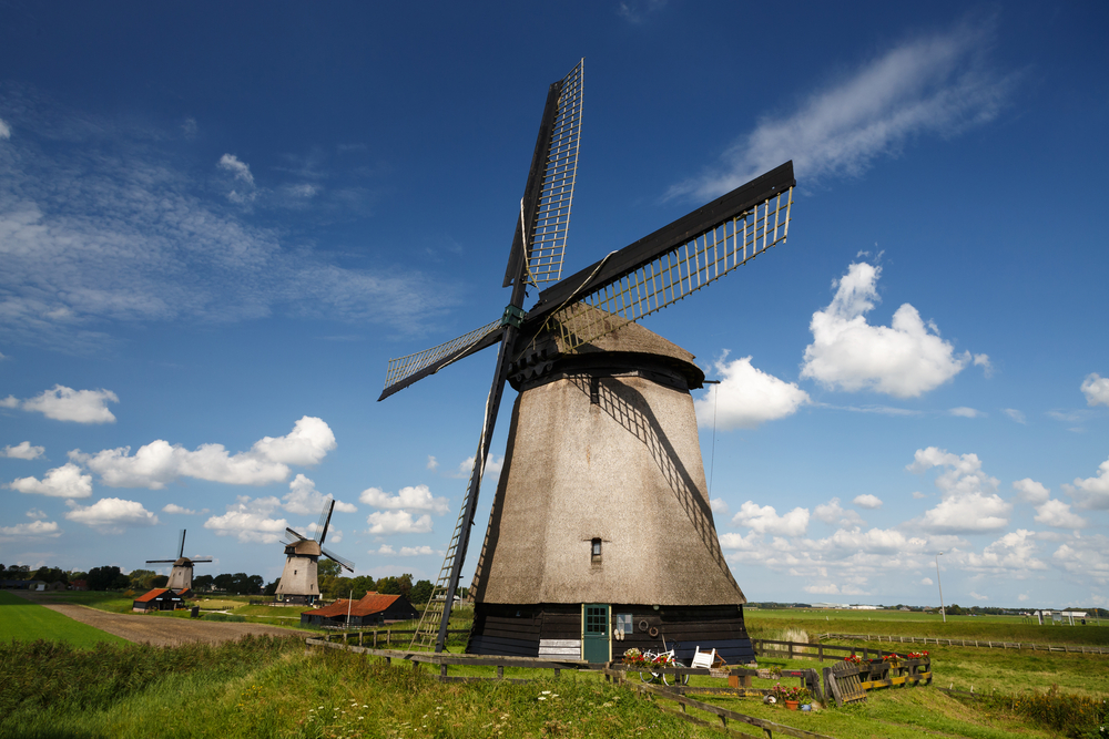 Molinos de viento holandeses en Schermer