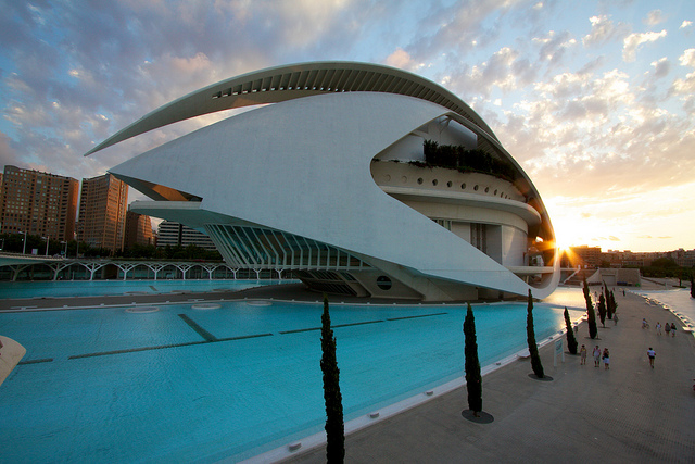 Palau de les ARts en la Ciudad delas Artes y las Ciencias