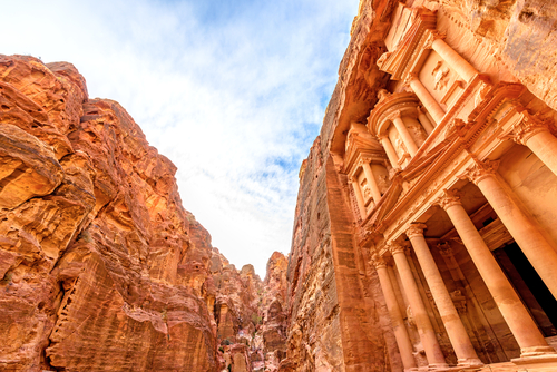 Visitar Petra, vista del Tesoro