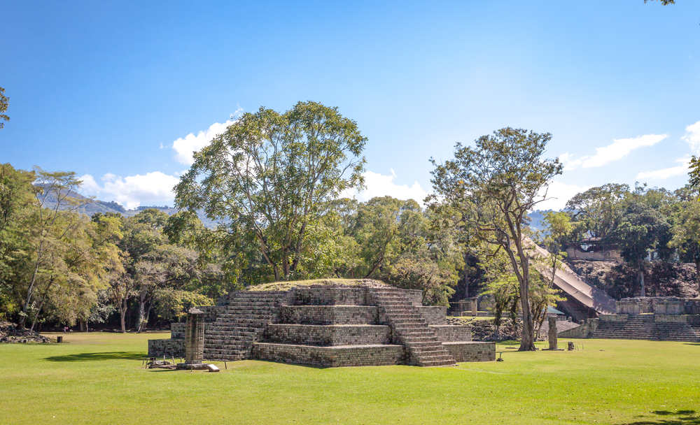 Pirámide en Copán en Honduras